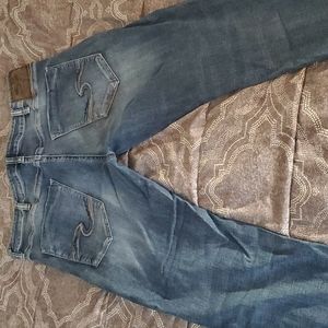 Size 36w 30l Silver Jean's